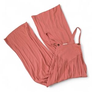 Kori Women's Pink Wide Leg Ankle Cropped Jumpsuit